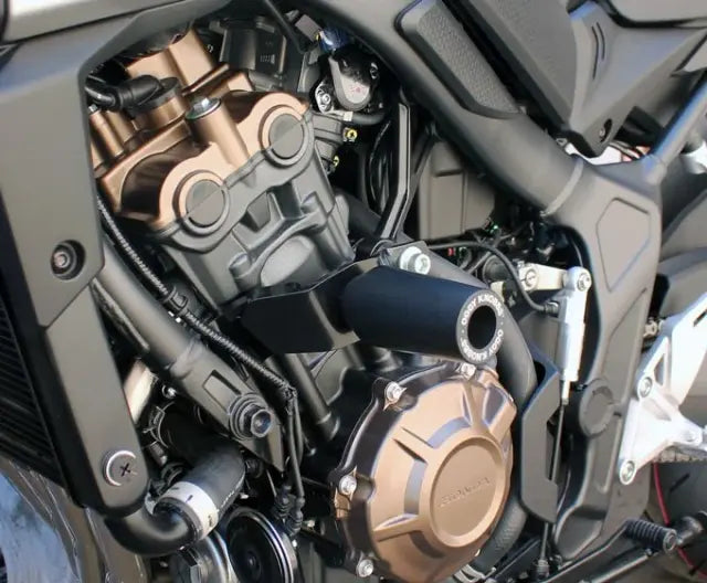 OGGY KNOBBS HONDA CB650R E-CLUTCH BLACK FRAME SLIDERS