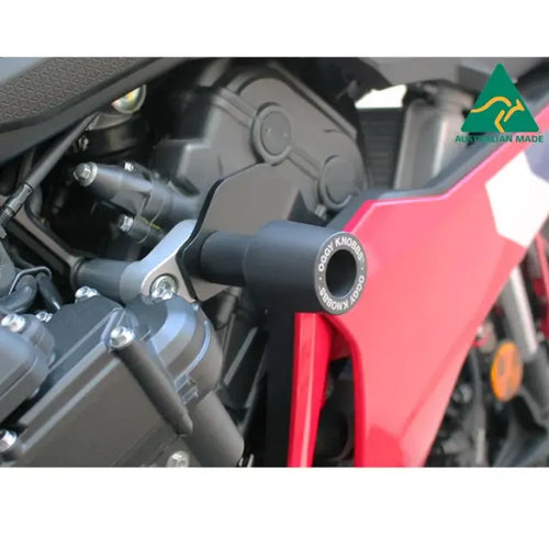 OGGY KNOBBS HONDA CBR650R / E-CLUTCH 2024-2026 BLACK FRAME SLIDERS