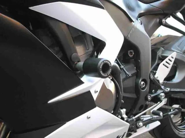 OGGY KNOBBS KAWASAKI ZX-6R (636) 2013-2022 BLACK FRAME SLIDER KIT