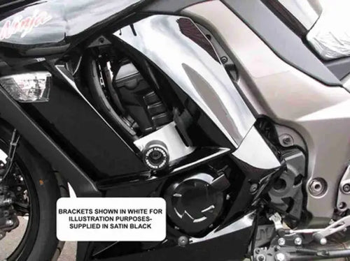 OGGY KNOBBS KAWASAKI Z1000SX/NINJA 1000 2011-2016 BLACK FRAME SLIDER KIT