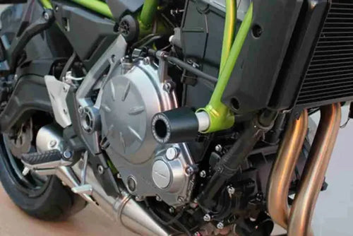 OGGY KNOBBS KAWASAKI Z650 2017-2024 BLACK FRAME SLIDER KIT