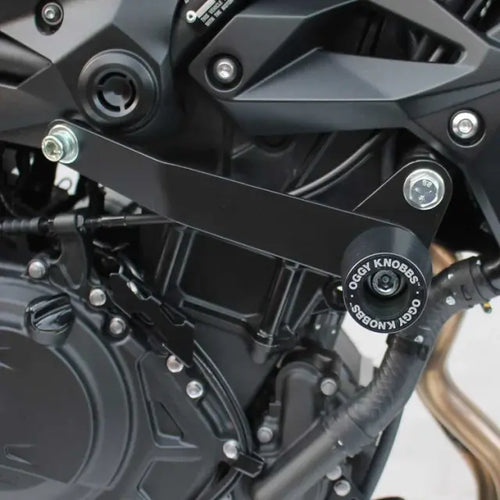 OGGY KNOBBS KAWASAKI Z400 2018-2023 BLACK FRAME SLIDER KIT