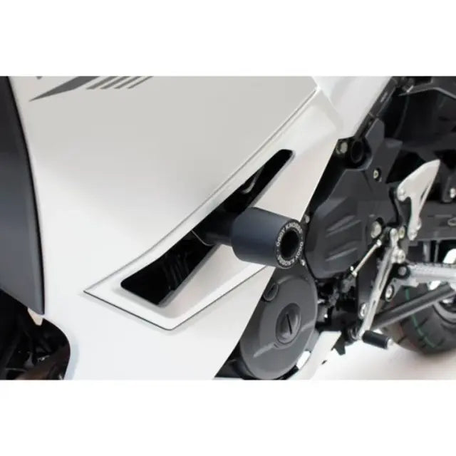 OGGY KNOBB KAWASAKI NINJA 500 WHITE FRAME SLIDER KIT
