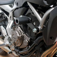 OGGY KNOBBS YAMAHA MT-07 2014-2025 BLACK FRAME SLIDER KIT (STEEL BRACKETS)