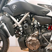 OGGY KNOBBS YAMAHA MT-07 2014-2025 BLACK FRAME SLIDER KIT (STEEL BRACKETS)