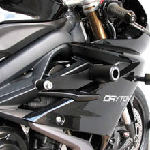 OGGY KNOBBS TRIUMPH DAYTONA 675 2013-2017 BLACK FRAME SLIDER KIT