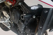 OGGY KNOBBS TRIUMPH STREET TRIPLE 765 2017-2024 BLACK FRAME SLIDER KIT