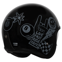 ORIGINE SPIRIT MOTORCYCLE HELMET 22.06 - STICKY GLOSS BLACK