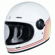 ORIGINE VEGA MOTORCYCLE HELMET - SUNRISE RED / WHITE (ECE 2206 HOMOLOGATION)