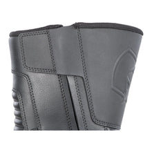 OXFORD HUNTER TWIN ZIP MOTORCYCLE LEATHER BOOTS  - BLACK (Size: 42)