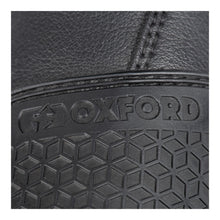 OXFORD HUNTER TWIN ZIP MOTORCYCLE LEATHER BOOTS  - BLACK (Size: 42)