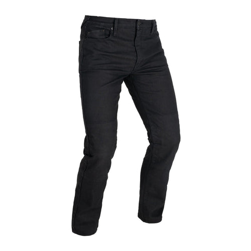 OXFORD ORIGINAL APPROVED AAA SINGLE LAYER MOTORCYCLE JEANS - BLACK STRAIGHT