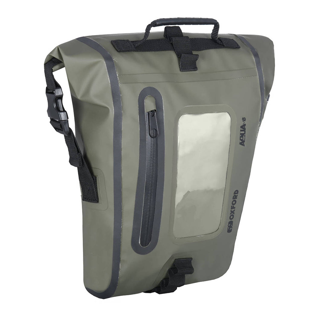 OXFORD TANK BAG AQUA M8 - BLACK / KHAKI