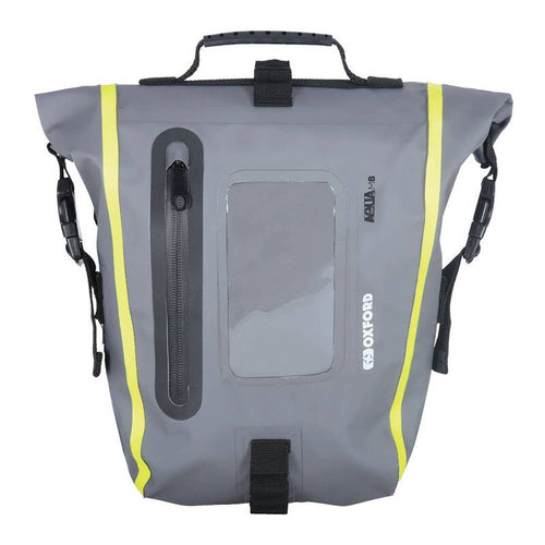 OXFORD AQUA M8 BLACK/GREY/FLURO TANK BAG