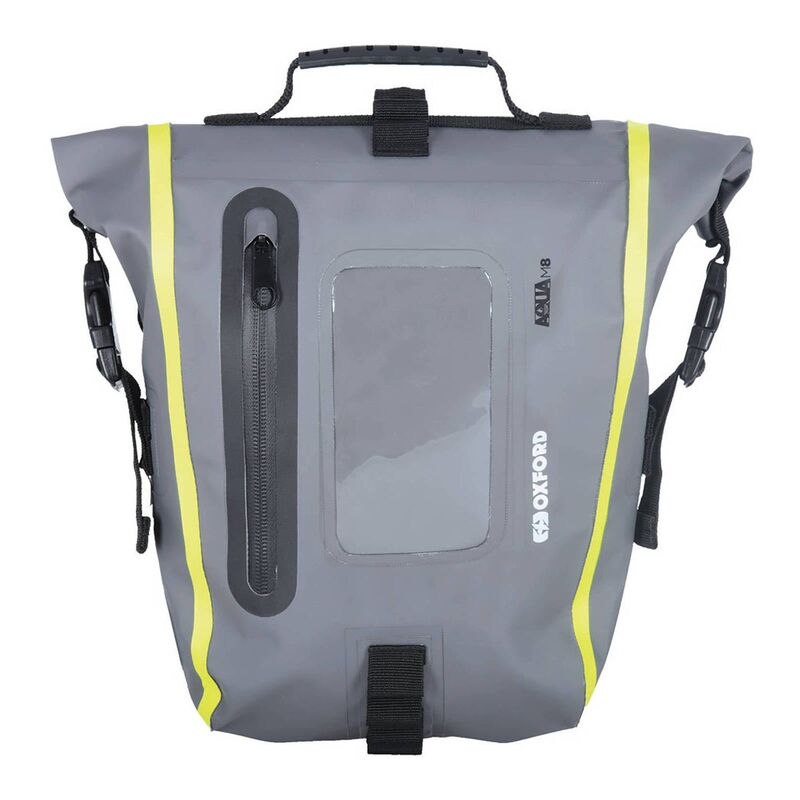 OXFORD AQUA M8 BLACK/GREY/FLURO TANK BAG