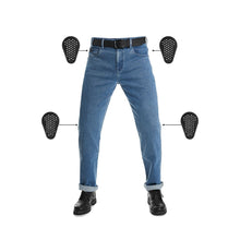 PANDO MOTO JAMES REGULAR JEANS - BLUE