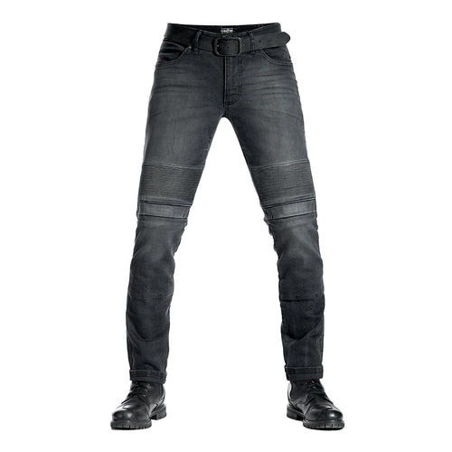 PANDO MOTO KARL DEVIL 9 MENS JEANS BLACK