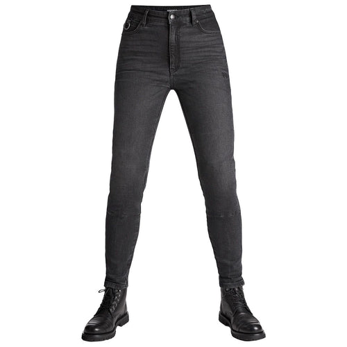 PANDO MOTO KAYA SLIM WOMENS JEANS - GREY