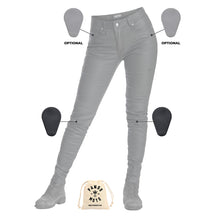 PANDO MOTO LORICA KEV 01 WOMEN'S JEANS - BLACK