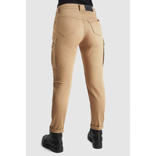 PANDO MOTO MILA CARGO WOMEN'S JEANS - BEIGE