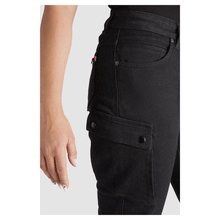 PANDO MOTO MILA CARGO WOMEN'S JEANS - BLACK
