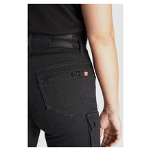 PANDO MOTO MILA CARGO WOMEN'S JEANS - BLACK