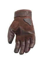 PANDO MOTO ONYX BROWN 02 LEATHER MOTRCYCLE GLOVES