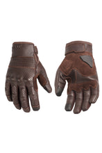 PANDO MOTO ONYX BROWN 02 LEATHER MOTRCYCLE GLOVES