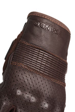 PANDO MOTO ONYX BROWN 02 LEATHER MOTRCYCLE GLOVES