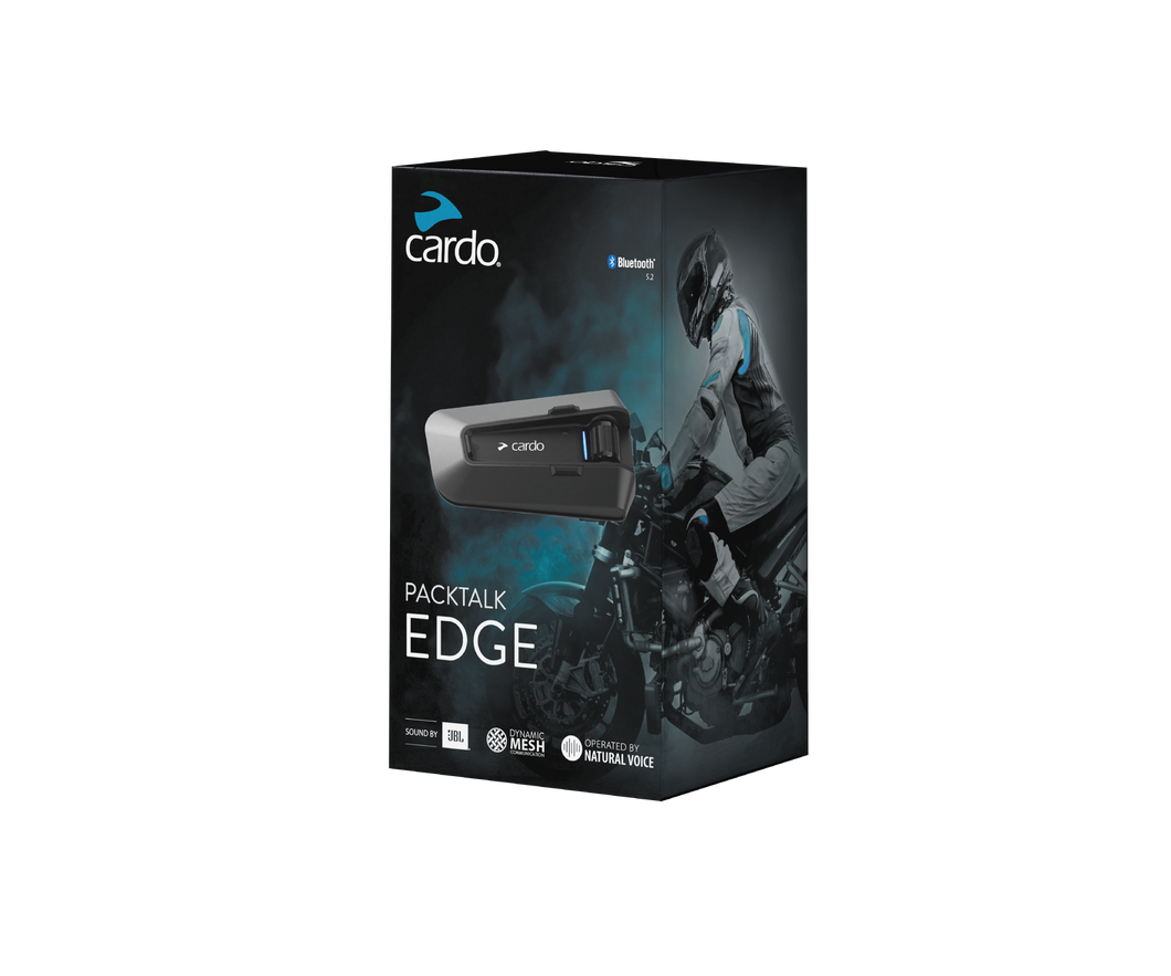CARDO PACKTALK EDGE SINGLE BLUETOOTH COMMUNICATION SYSTEM