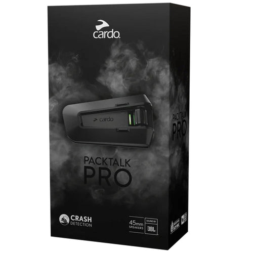 CARDO PACKTALK PRO SINGLE BLUETOOTH COMMUNICATION SYSTEM