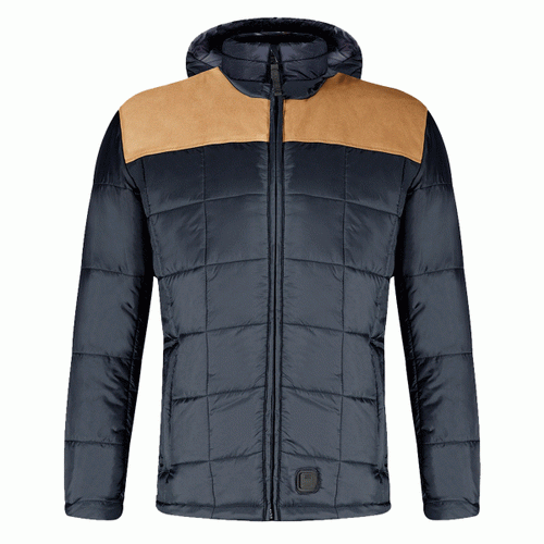 RACER FRANCE NORTHSTAR HEATED UNISEX JACKET NAVY/CAMEL