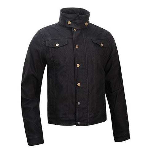 ROKKER BLACK MOTORCYCLE AAA JACKET