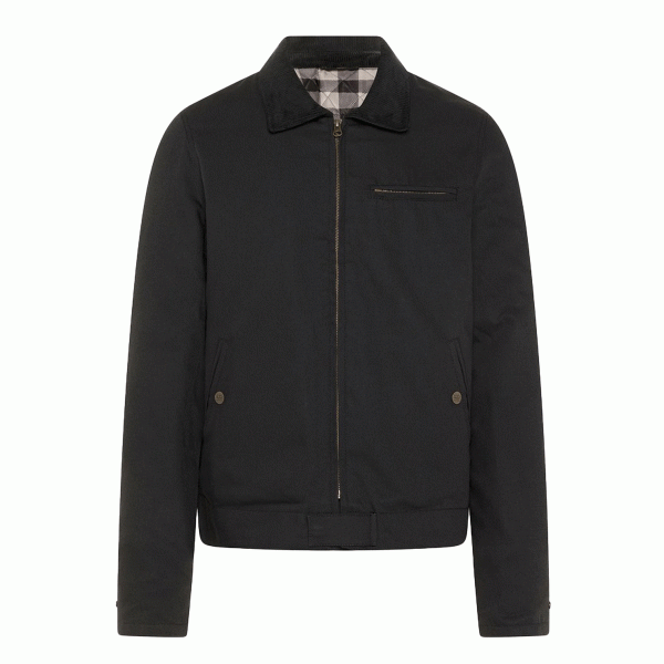 ROKKER CANVAS MOTORCYCLE JACKET BLACK