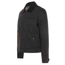 ROKKER CANVAS MOTORCYCLE JACKET BLACK