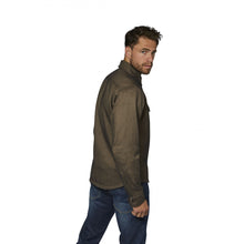 ROKKER BOSTON MOTORCYCLE RIDER SHIRT - BROWN