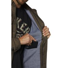 ROKKER BOSTON MOTORCYCLE RIDER SHIRT - BROWN