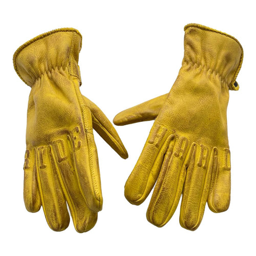 ROKKER RIDE HARD GLOVES - NATURAL YELLOW