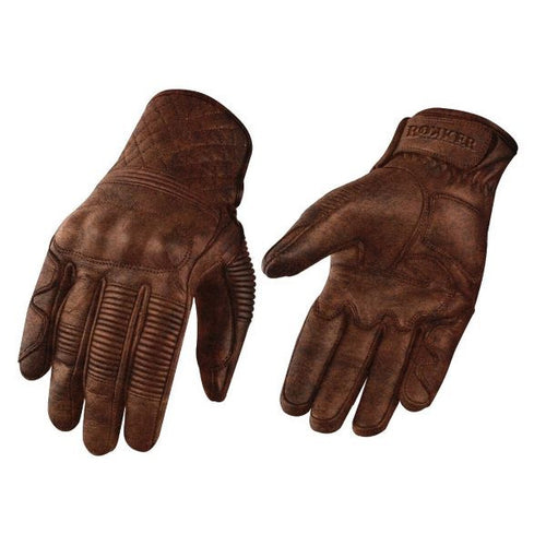 ROKKER TUCSON MOTORCYCLE GLOVE BROWN