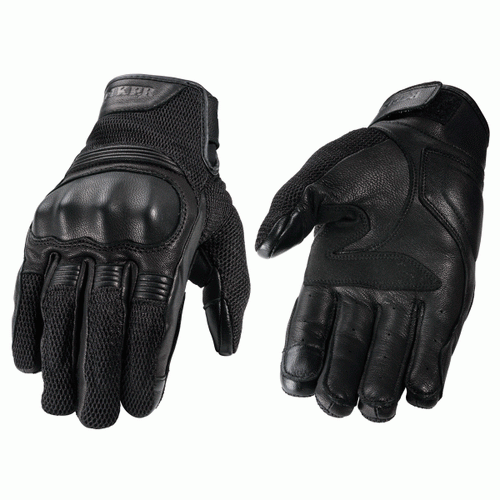 ROKKER AUSTIN MESH MOTORCYCLE GLOVE BLACK