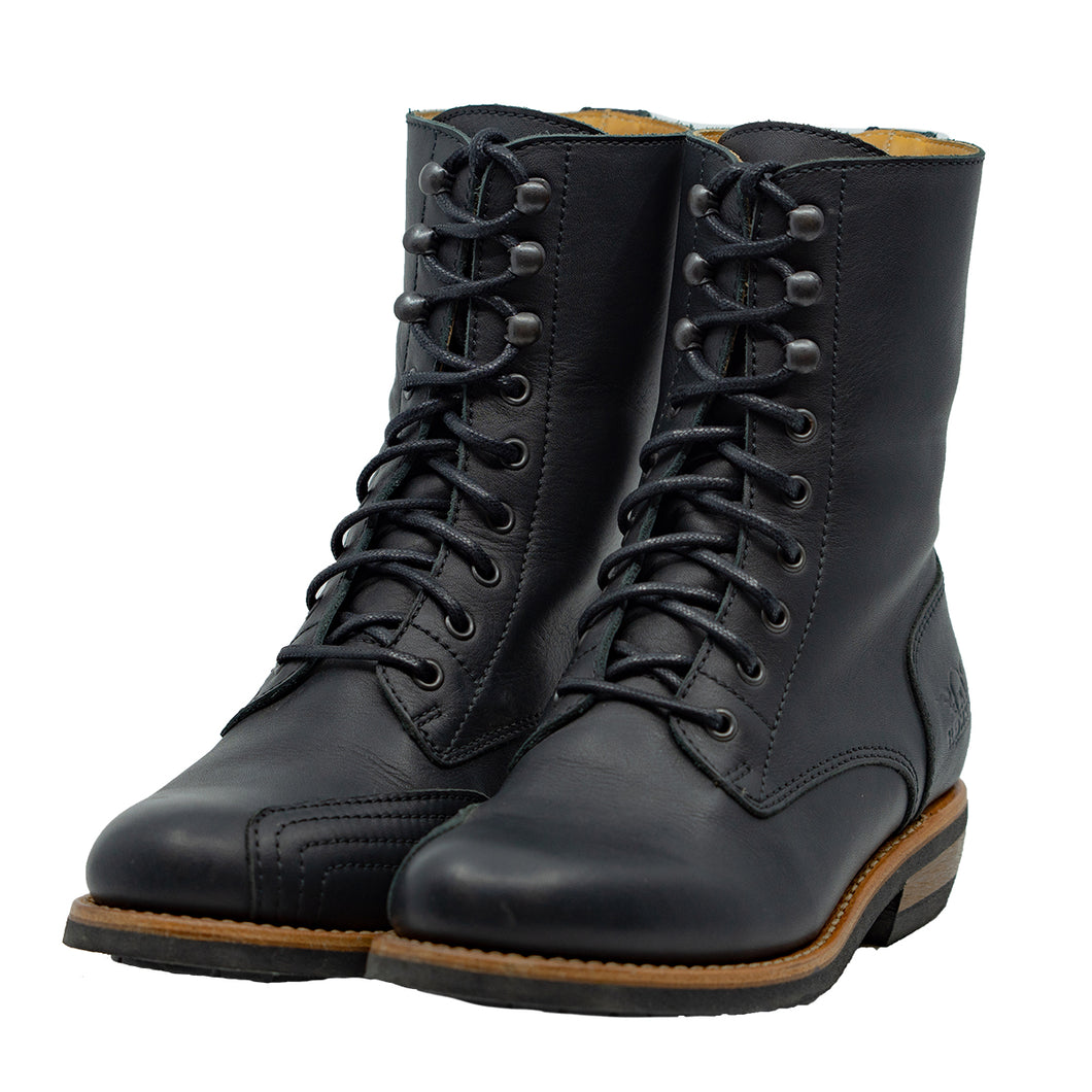 ROKKER URBAN REBEL WOMENS MOTORCYCLE BOOT - BLACK
