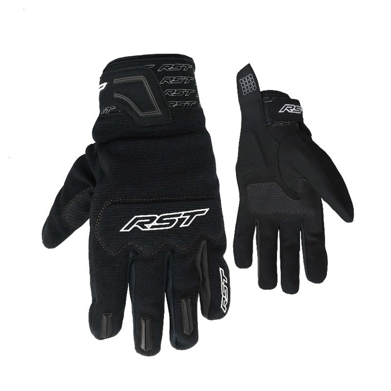 RST RIDER CE MOTORCYCLE GLOVES - BLACK