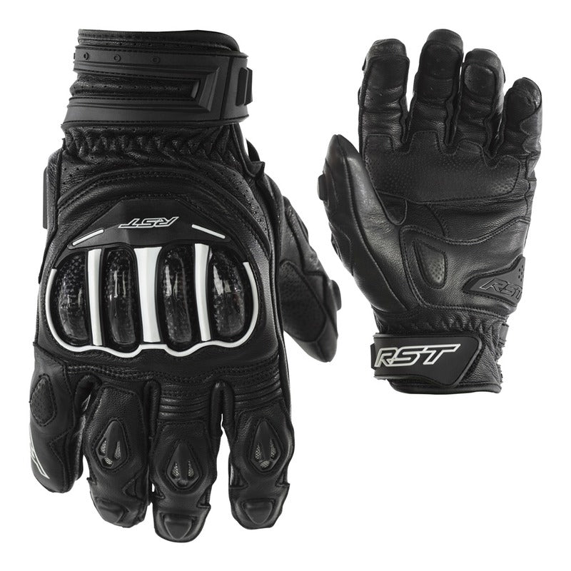 RST TRACTECH EVO SHORT CE MOTORCYCLE GLOVES - BLACK