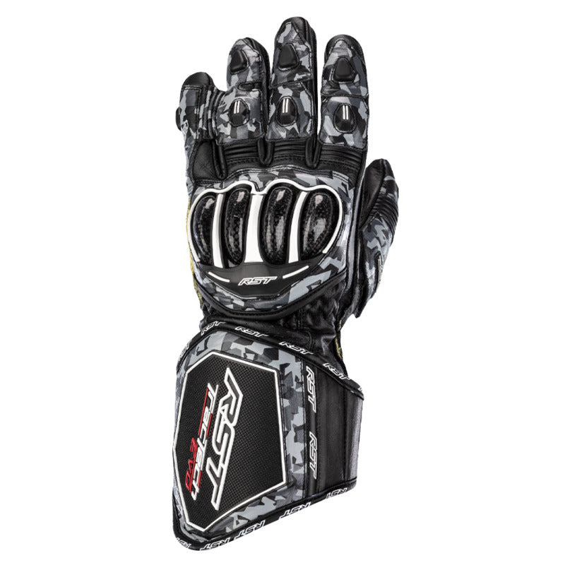 RST TRACTECH EVO-4 CE RACE GLOVES - BLACK CAMO