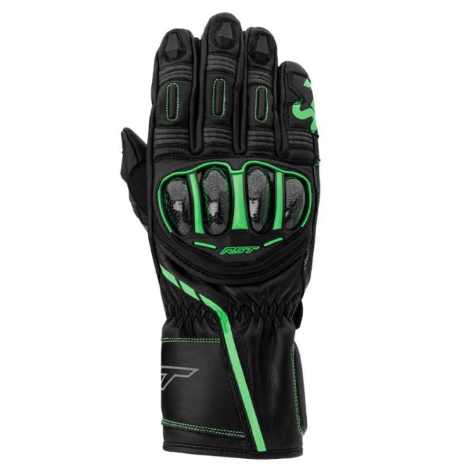 RST S-1 CE SPORT GLOVES - BLACK/GREY NEON-GREEN