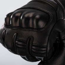 RST STORM 2 CE LEATHER WATERPROOF MOTORCYCLE GLOVES - BLACK