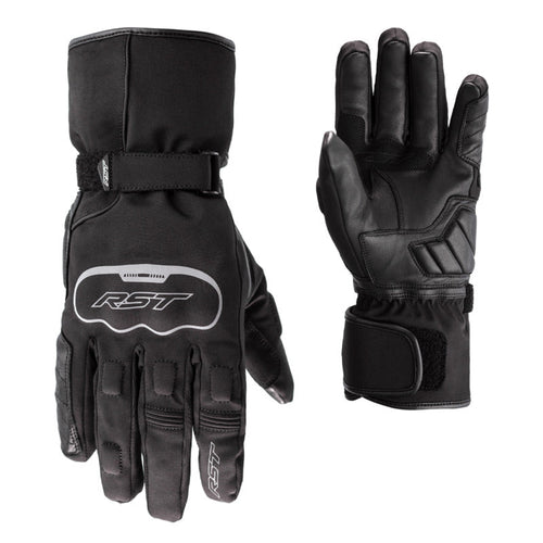 RST AXIOM CE WATERPROOF MOTORCYCLE GLOVES - BLACK