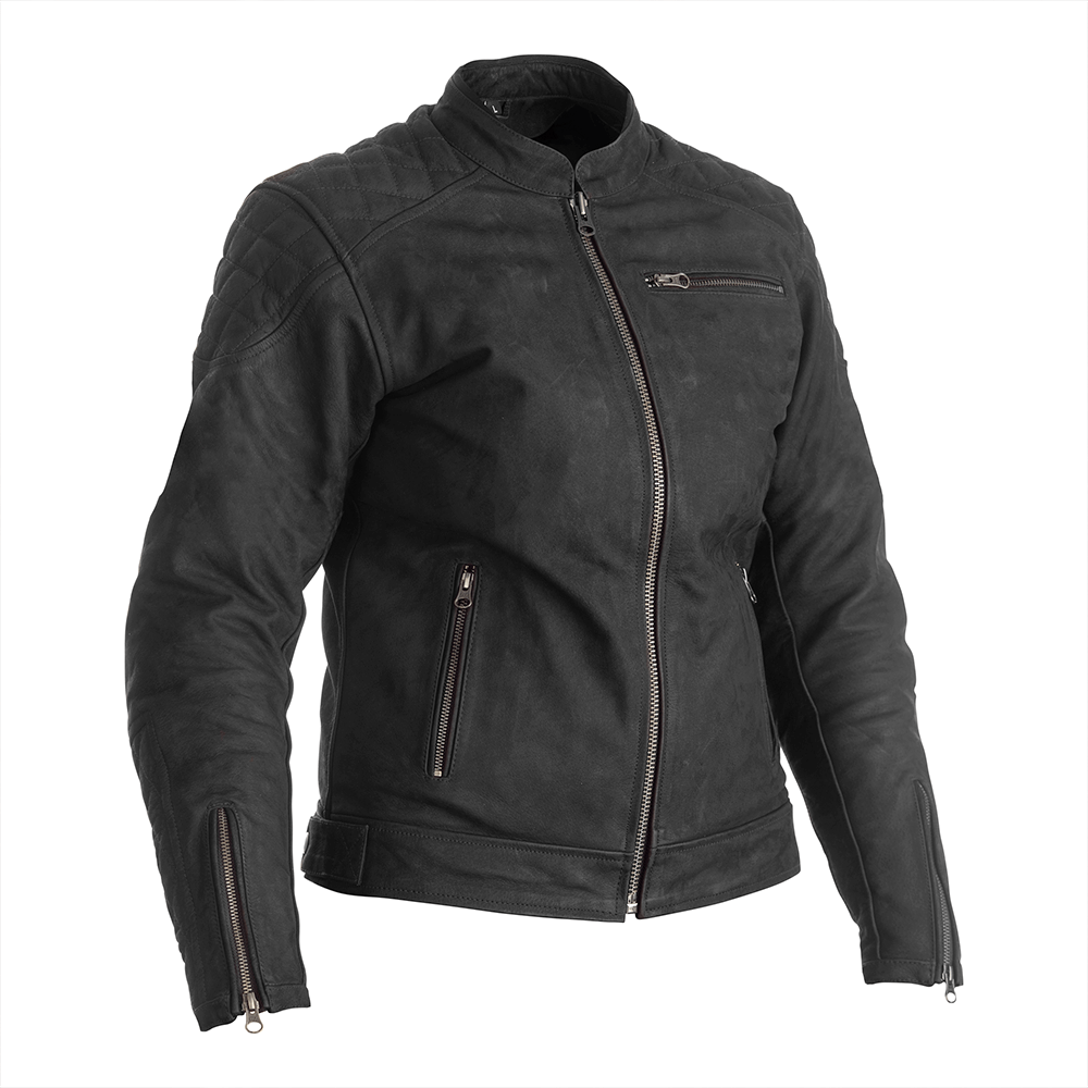 RST RIPLEY WOMENS CE LEATHER JACKET - BLACK