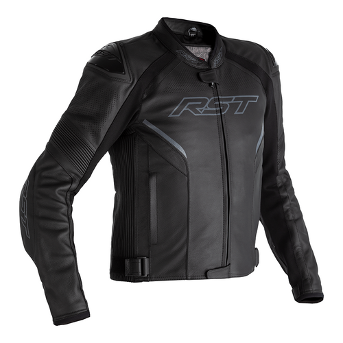 RST SABRE CE LEATHER JACKET - BLACK