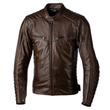RST ROADSTER 3 CE VENTED LEATHER JACKET - BROWN